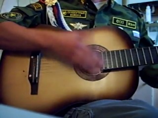 army with guitar